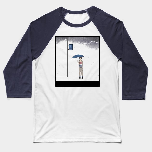 Rainy Day Baseball T-Shirt by shawnison